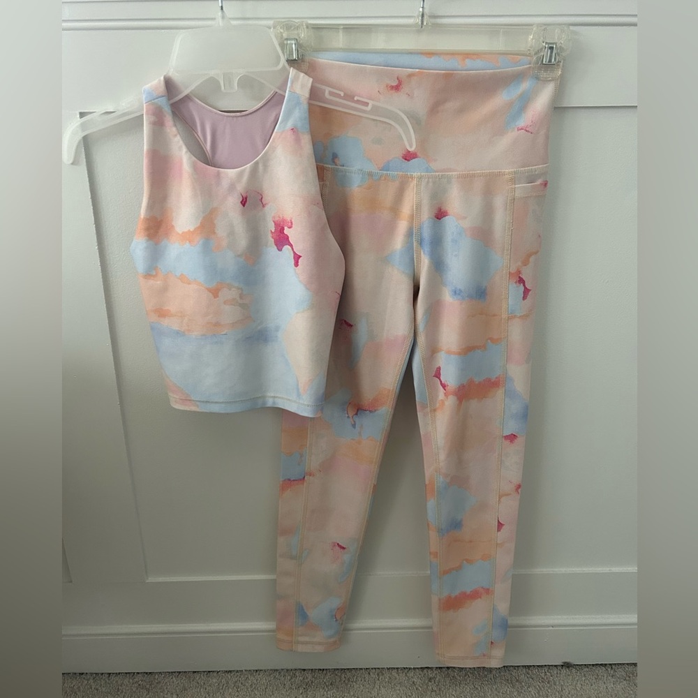 Colorful Tie-Dye Activewear Set